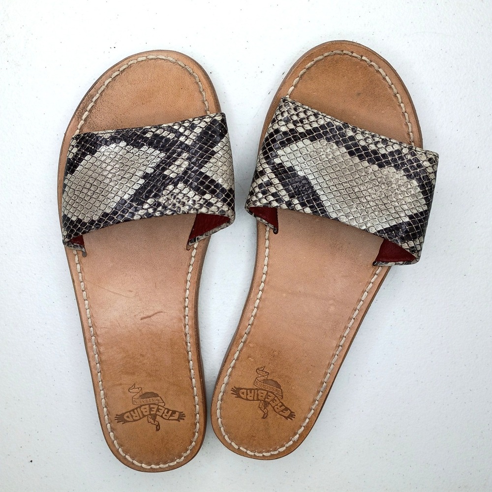 Freebird Snake Slide Sandals 9